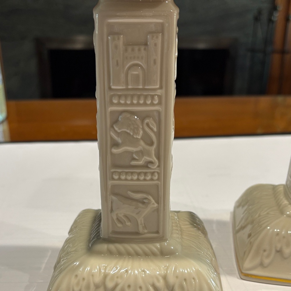 Lenox Cream and Gold Candlestick Holders - Picture 4 of 8